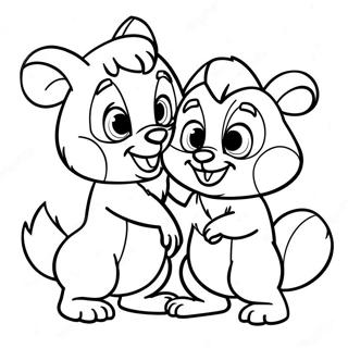 Chip En Dale Kleurplaat 9686-7900