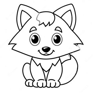 Schattige Anime Wolf Kleurplaten