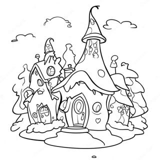 Whoville Huizen Kleurplaat 9826-8018