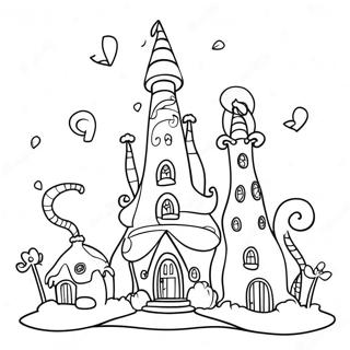 Whoville Huizen Kleurplaat 9826-8081