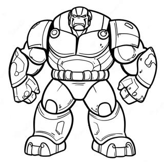 Hulk Buster Kleurplaat 9866-8114