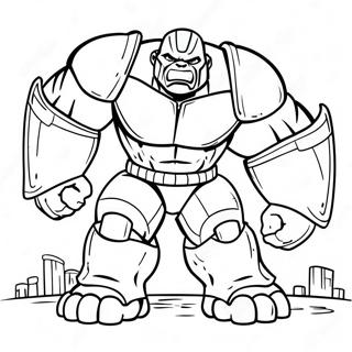 Hulk Buster In Actie Kleurplaat 9867-8117