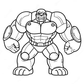 Hulk Buster In Actie Kleurplaat 9867-8120