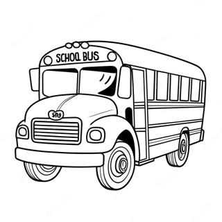 Schoolbus Kleurplaten